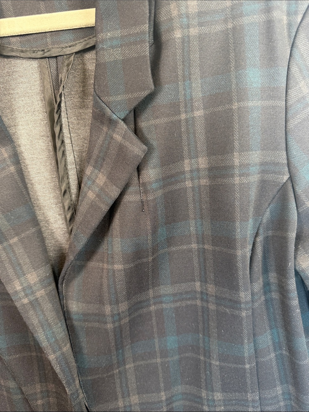 Liverpool Navy Plaid Blazer Jacket - Picture 3 of 6